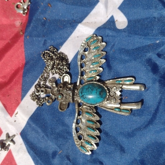 Turquoise Phoenix Pendant - Picture 1 of 2